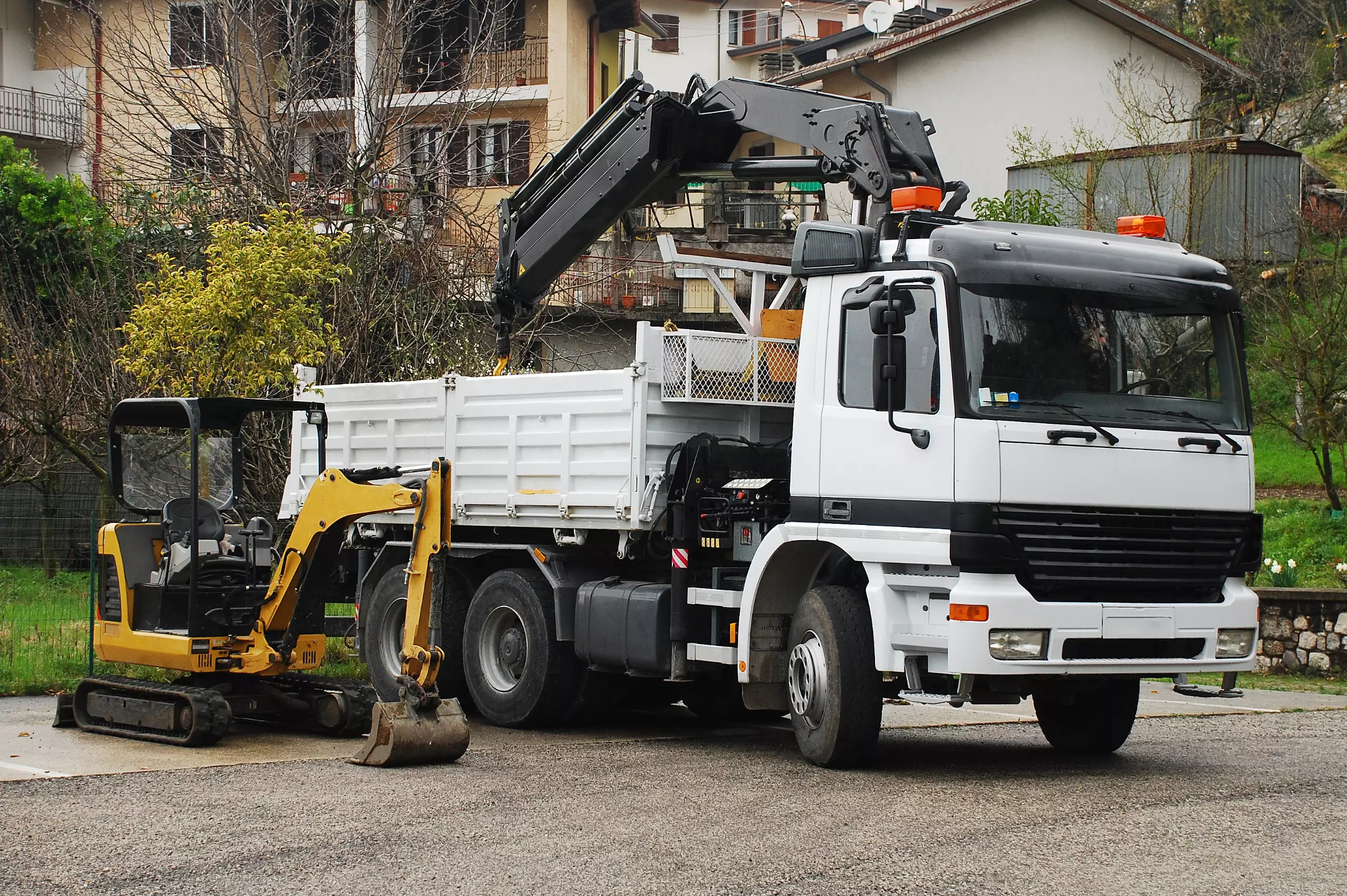 Delivery with hiab offloader